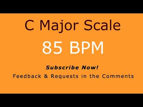 Scale Practice: C Major (Increasing Tempo 60 to 180 BPM)