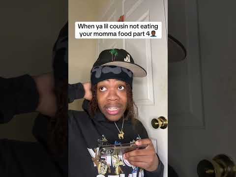 When ya lil cousin not eating your momma food part 4🤦🏾‍♂️#viral