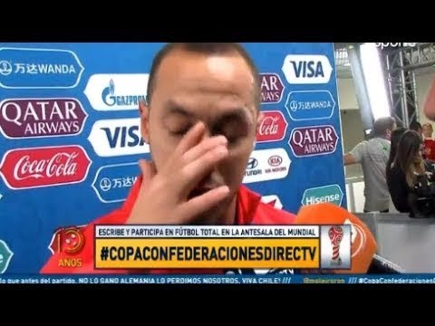 Marcelo Diaz llorando explica su error en la final frente a Alemania