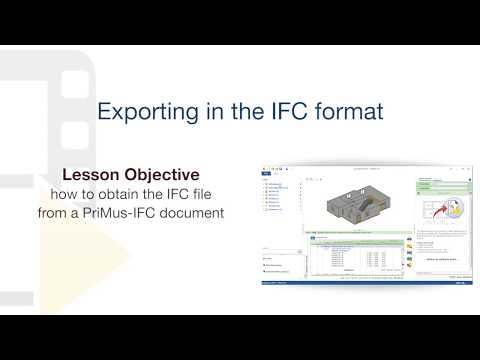 PriMus IFC Tutorial - Exporting in the IFC format - ACCA software
