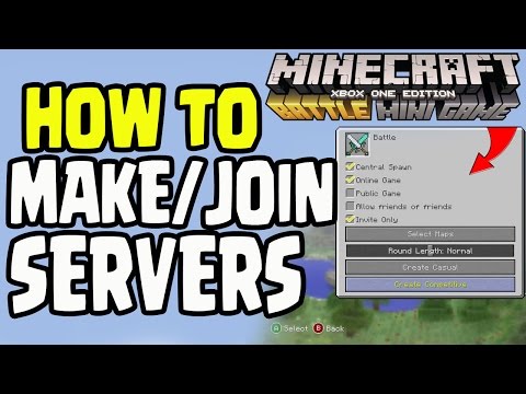 Minecraft PS4/Xbox360/Wii U - HOW TO MAKE/JOIN BATTLE MODE SERVER! FIND PLAYERS! (TU36)