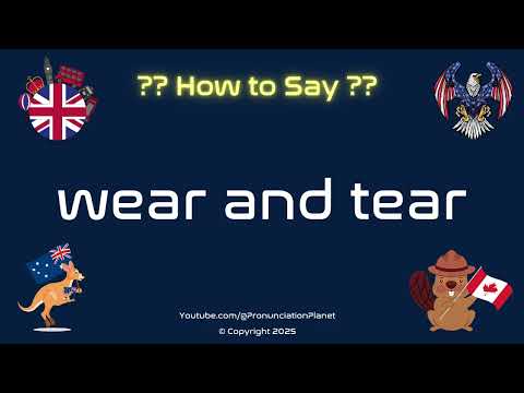 🛠️👖 How to Pronounce wear and tear? (CORRECTLY) | Pronunciation Planet