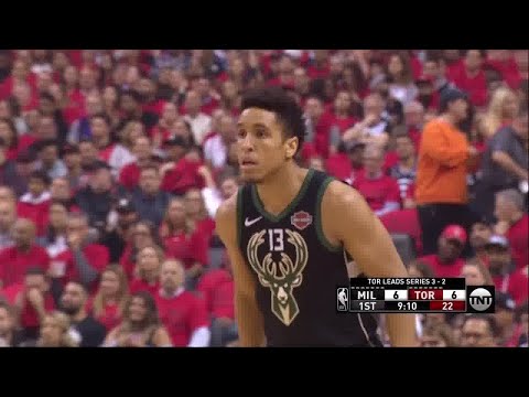 Malcolm Brogdon All Game Actions 05/25/19 Milwaukee Bucks vs Toronto Raptors Game 6 Highlights