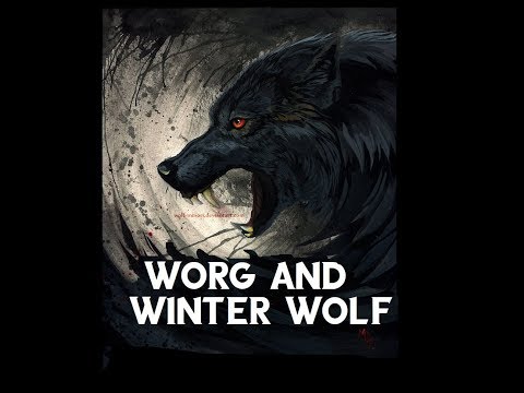 Dungeons and Dragons Lore: Worg and Winter Wolf