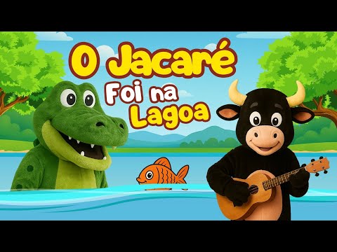 O Jacaré Foi Passear Lá Na Lagoa | Música Infantil Divertida | Ursinho Pua Pua