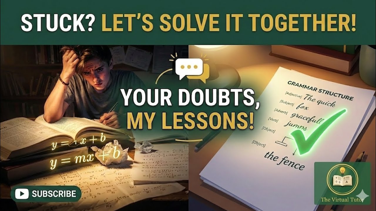 Title: Welcome to The Virtual Tutor | Send Your Math & English Doubts!