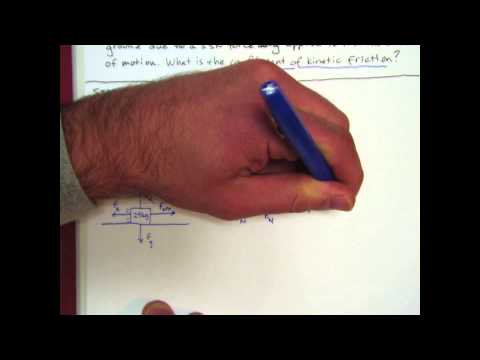 Finding the coefficient of friction on a flat surface