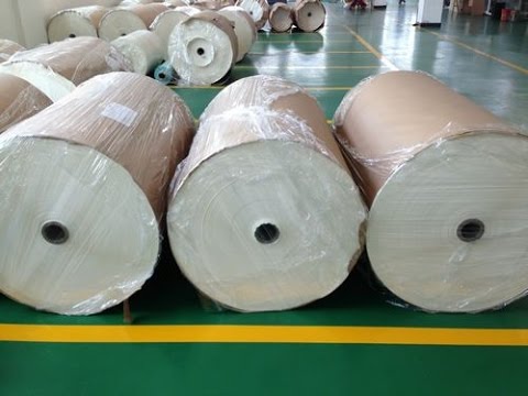 Silicone coated release liner paper rolls