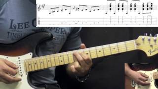 Stevie Ray Vaughan - Wall Of Denial (Intro Riff) - Rock/Blues Guitar Lesson (w/Tabs)