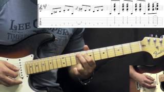 Stevie Ray Vaughan - Wall Of Denial (Intro Riff) - Rock/Blues Guitar Lesson (w/Tabs)