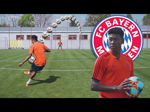 David Alaba bringt Youtuber Schusstechnik bei | freekickerz