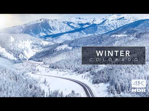 Colorado Landscape - WINTER 4K -  Nature Relaxation Film with peaceful music