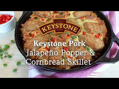 Keystone Meats - Jalapeño Popper & Cornbread Skillet