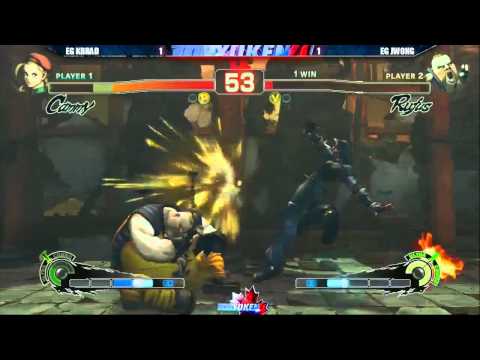 USF4 Toryuken 4 -  EG KBRAD [Cammy] vs EG JUSTIN WONG [Rufus]