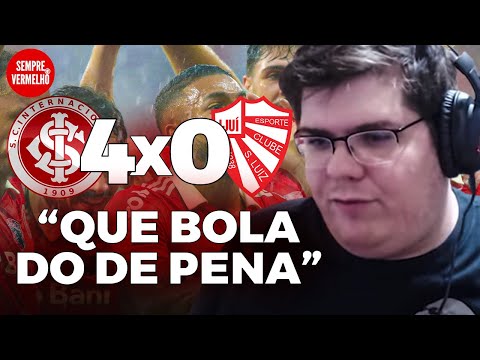 CASIMIRO REAGE: INTER 4 X 0 SÃO LUIZ, ESTÁ GOSTANDO DO TIME DO INTERNACIONAL?