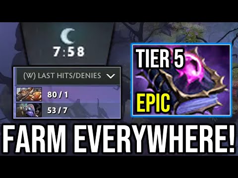 Look at the Number!! Techies Mid with next level farm everywhere - EPIC LATE GAME BATTLE!!