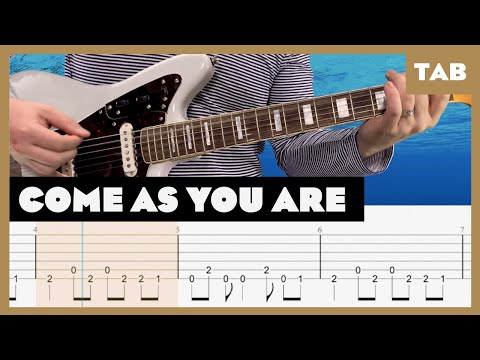 Nirvana - Come As You Are - Guitar Tab (Full Step, 1/2 Step & Standard) | Lesson | Cover | Tutorial