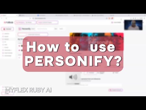 How to use PERSONIFY in MyFlex Ruby Ai