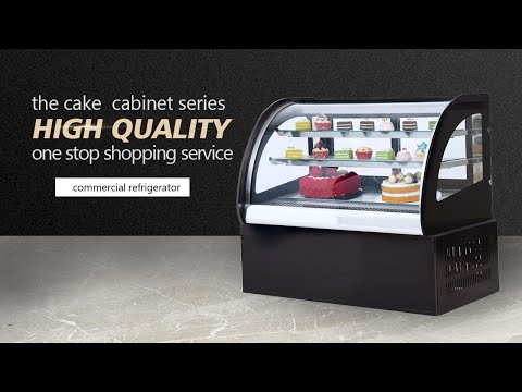 Efficient and reliable bakery display cake showcase glass chiller