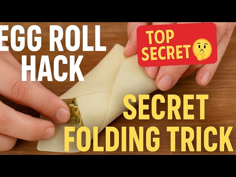 🔥 Egg Roll Wrapping Secret: Perfect Seals Every Time!