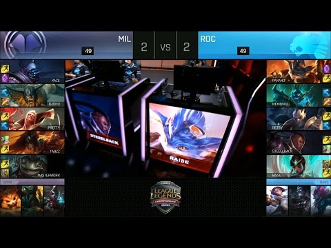 MIL vs ROC Game 5 Highlights - MILLENIUM vs ROCCAT 2017 EULCS PROMOTION TOURNAMENT