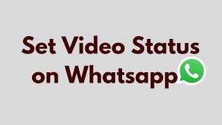 How to Set Video Status on Whatsapp