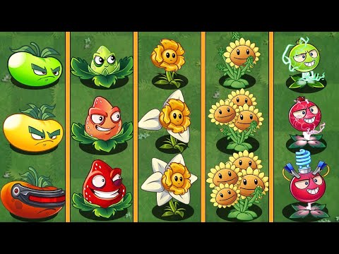 PvZ 2 Challenge - How many Plant can detroy 40 Sun Arena Gravestone With 1 Power Up