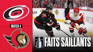 Hurricanes vs Sénateurs, match no 4 | 25/04/26 | Faits saillants