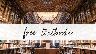 how to get free textbooks (read the description!)