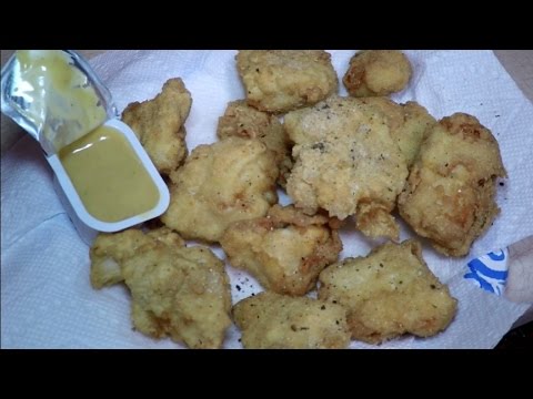 Homemade Chicken Nuggets Deep Fried