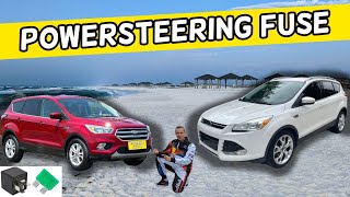 FORD ESCAPE POWER STEERING FUSE POWERSTEERING FUSE LOCATION 2013 2014 2015 2016 2017 2018 2019