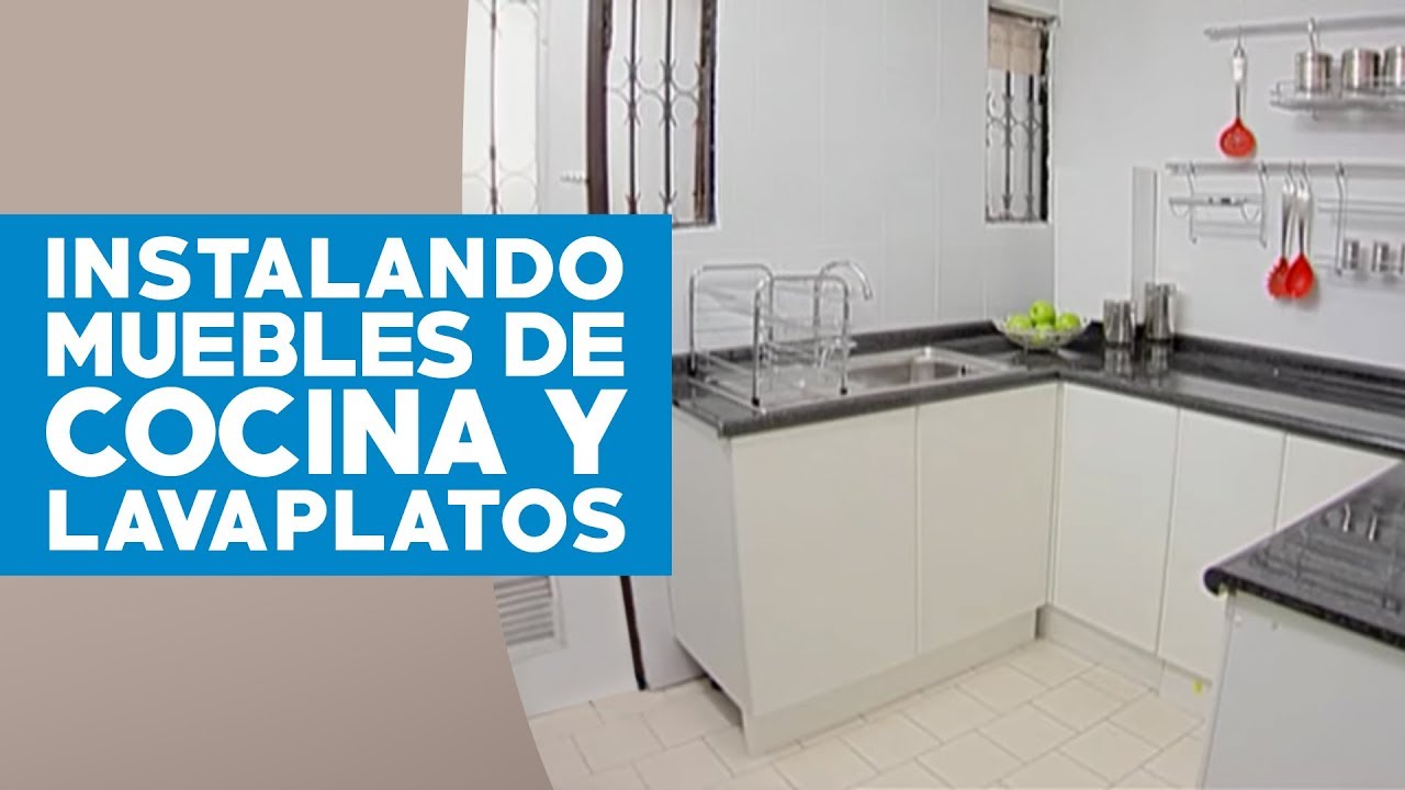 Cómo instalar muebles de cocina y lavaplatos