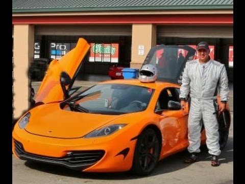 McLaren MP4-12C chasing Ferrari 458 Challenge Sonoma Raceway