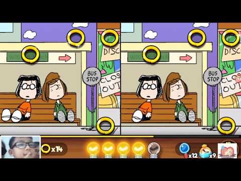 Snoopy Spot the Difference Gameplay Facecam | Levels 351 to 355 | GiftOurPrecious.com