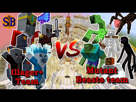 Mutant Beasts vs Illager + | Minecraft mob battle
