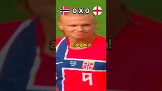 Noruega x Inglaterra 🤣🤣 #inglaterra #noruega #engraçado #futebol #haaland