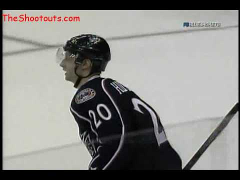 Kristian Huselius (CBJ) vs. Jean-Sebastien Giguere (ANA) Shootout November 13, 2009