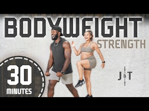 30 Minute Bodyweight Strength Workout  [Bodyweight/No Equipment]