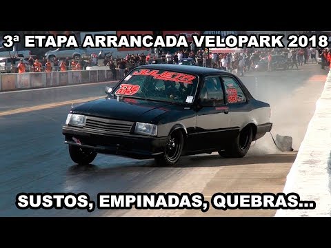 Sustos e acidentes da 3ª etapa Velopark de Arrancada 2018