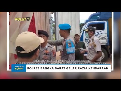 POLRES BANGKA BARAT RAZIA KENDARAAN DAN PENUMPANG