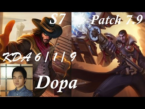 S7 Dopa - TwistedFate vs Jayce - Mid KDA 6 / 1 / 9 -- Patch 7.9