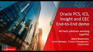 PCS ICS CEC Integration Analytics End to End demo