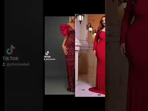 des jolies idées robes de soirée en rouge pour la Noël 🤶 . #idéesdestyles #fashionstyles