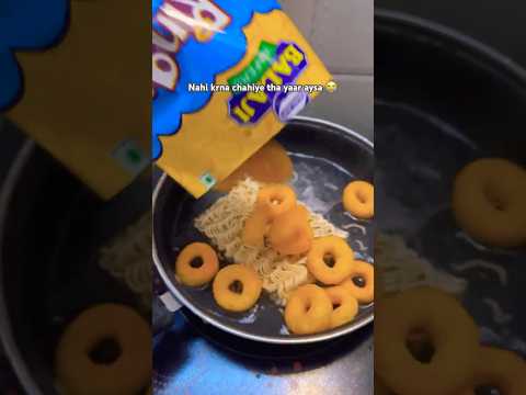 DO NOT TRY Maggie with pop rings 😭 #shorts #maggi #youtubeshorts