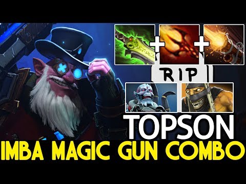 TOPSON [Sniper] Imba Magic Gun Combo One Shot Kill 7.21 Dota 2