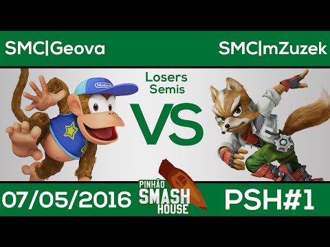 [PSH #1]  Geova (Diddy Kong, Sheik) vs mZuzek (Fox) - Losers Semis