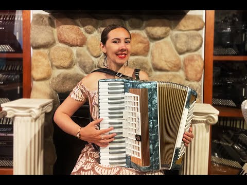 6268 - Aqua Gold Scandalli Piano Accordion LM 41 120 $799