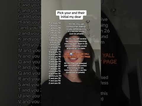 Pick your and their initial my dear#fyp #crush #sad #love#fy #fyp #yoursign #initials