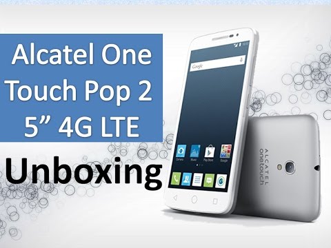 Alcatel One Touch Pop 2 5" Unboxing - Celulares 4g Baratos