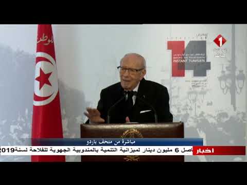 كلمة رئيس الجمهورية في الذكرى الثامنة لعيد الثورة التونسية